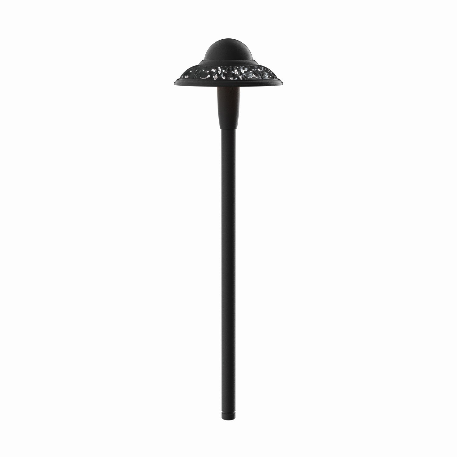 KICHLER 15857BKT27R Pierced Dome 2700K Led Path Light Textured Architectural Bronze