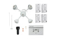 KICHLER 350015MWH 4 Light LED Bent Arm Fitter Matte White
