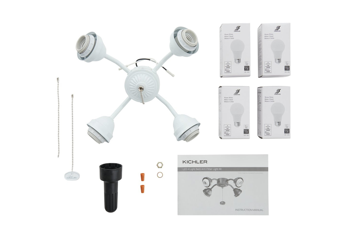 KICHLER 350015Wh Accessory Led Fan Fitter White