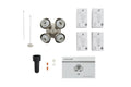 KICHLER 350210NI 4 Light LED Turtle Fitter Brushed Nickel
