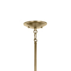 KICHLER 43670NBRCLR Shailene 15.25" 3-Light Mini Chandelier With Clear Glass In Natural Brass