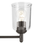 KICHLER 43670OZCLR Shailene 15.25" 3-Light Mini Chandelier With Clear Glass In Olde Bronze