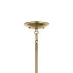 KICHLER 43671NBRCLR Shailene 15.25" 5-Light Chandelier With Clear Glass In Natural Brass