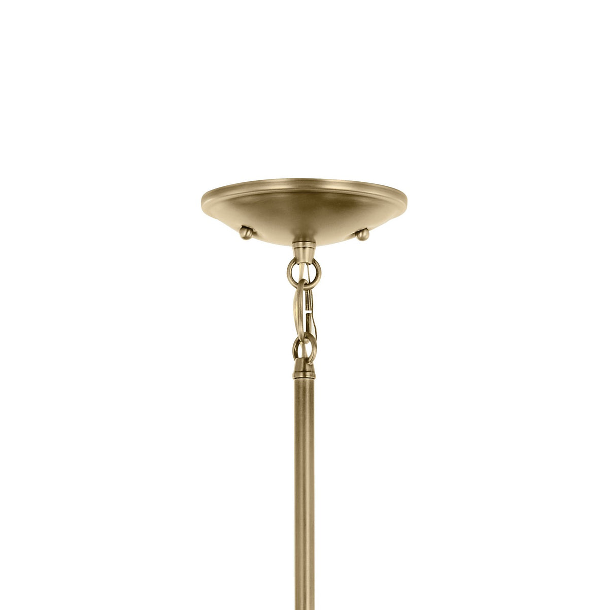 KICHLER 43671NBRCLR Shailene 15.25" 5-Light Chandelier With Clear Glass In Natural Brass