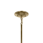 KICHLER 43672NBRCLR Shailene 26.5" 9-Light 2-Tier Chandelier With Clear Glass In Natural Brass
