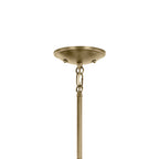KICHLER 43674NBRCLR Shailene 11.25" 1-Light Mini Bell Pendant With Clear Glass In Natural Brass