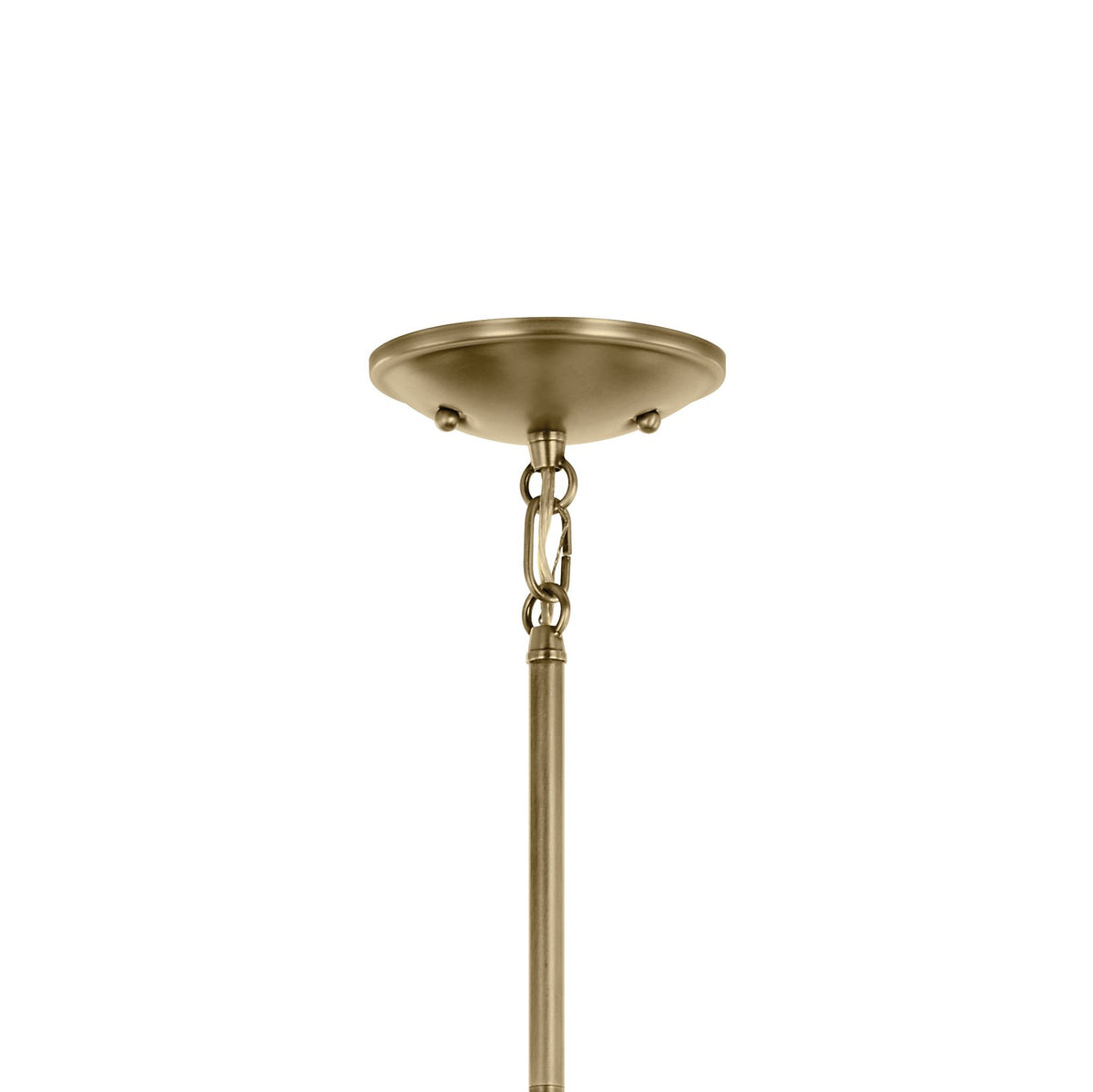 KICHLER 43674NBRCLR Shailene 11.25" 1-Light Mini Bell Pendant With Clear Glass In Natural Brass