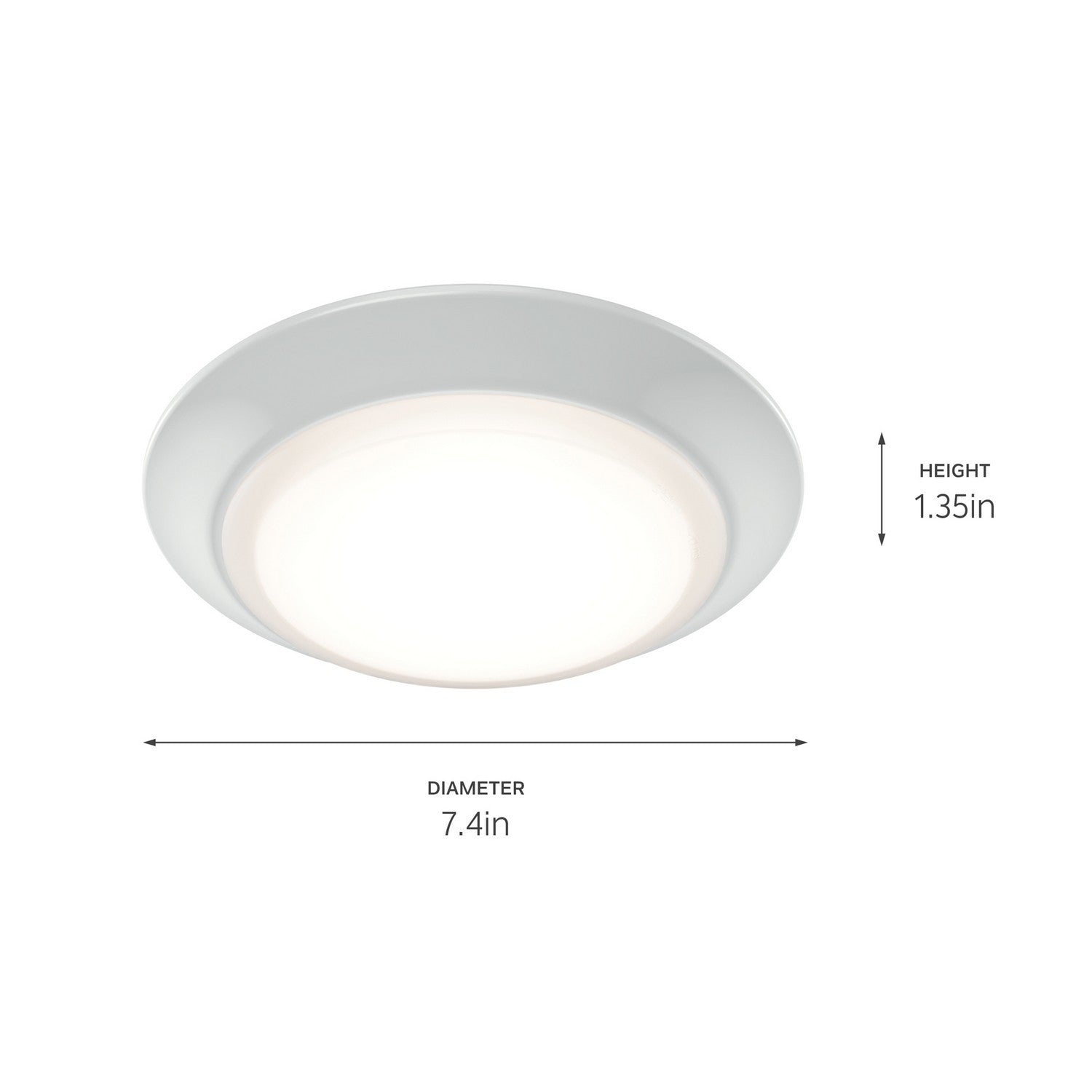 KICHLER 43849WH5CCT Low Profile Led Downlight - Gen Select In White