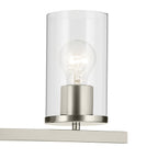 KICHLER 45495NICLR Crosby 4.5" 1-Light Wall Sconce With Clear Glass In Brushed Nickel