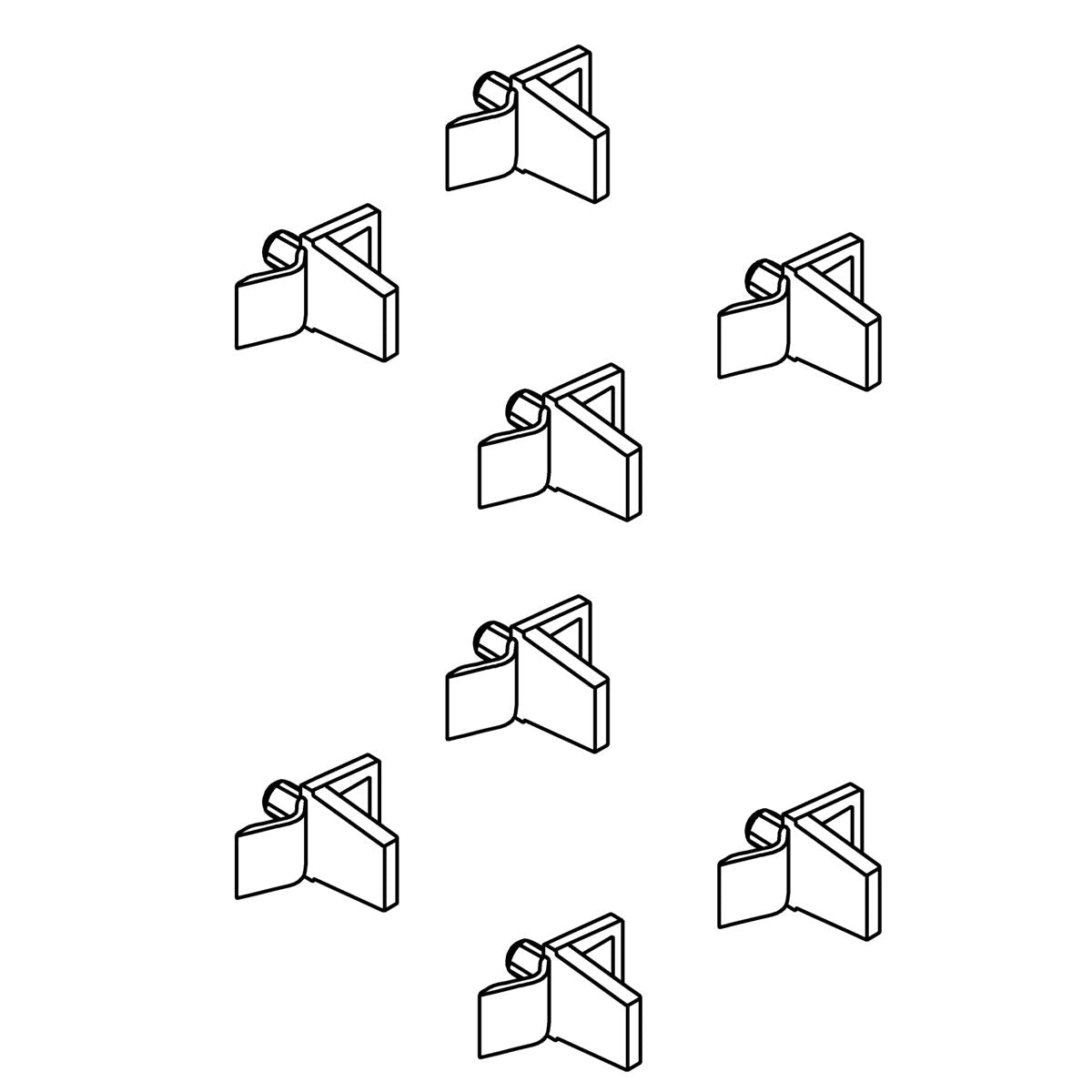 KOHLER L-Shaped Shelf Clip Kit, K-1525127