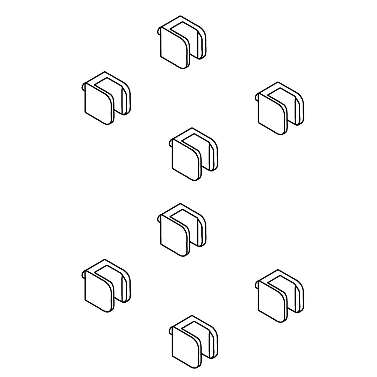 KOHLER K-1525128 C-Shaped Shelf Clip Kit