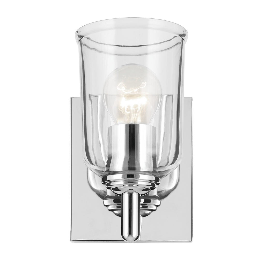 KICHLER 45572CHCLR Shailene 5" 1-Light Wall Sconce With Clear Glass In Chrome