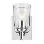 KICHLER 45572CHCLR Shailene 5" 1-Light Wall Sconce With Clear Glass In Chrome