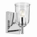 KICHLER 45572CHCLR Shailene 5" 1-Light Wall Sconce With Clear Glass In Chrome
