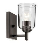 KICHLER 45572OZCLR Shailene 5" 1-Light Wall Sconce With Clear Glass In Olde Bronze