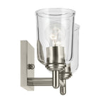 KICHLER 45573NICLR Shailene 12.5" 2-Light Vanity Light With Clear Glass In Brushed Nickel
