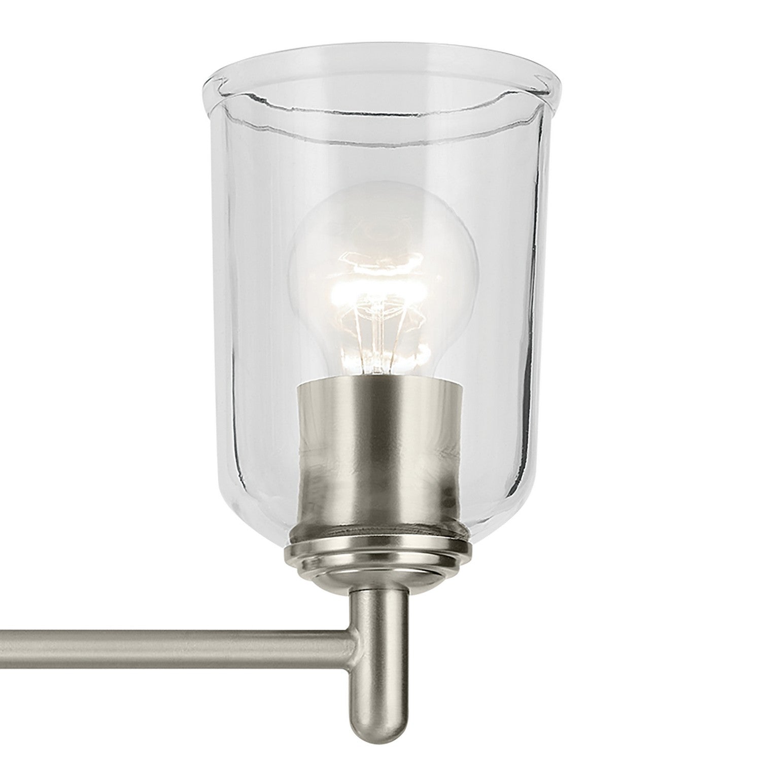 KICHLER 45574NICLR Shailene 21" 3-Light Vanity Light With Clear Glass In Brushed Nickel