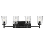 KICHLER 45575BKCLR Shailene 29.75" 4-Light Vanity Light With Clear Glass In Black