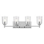 KICHLER 45575CHCLR Shailene 29.75" 4-Light Vanity Light With Clear Glass In Chrome