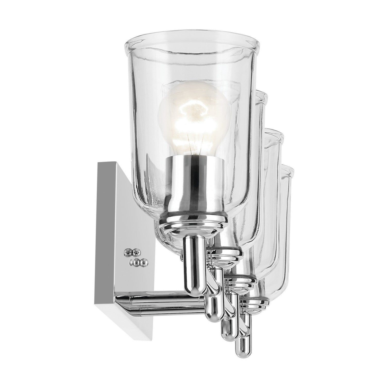 KICHLER 45575CHCLR Shailene 29.75" 4-Light Vanity Light With Clear Glass In Chrome