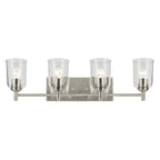 KICHLER 45575NICLR Shailene 29.75" 4-Light Vanity Light With Clear Glass In Brushed Nickel
