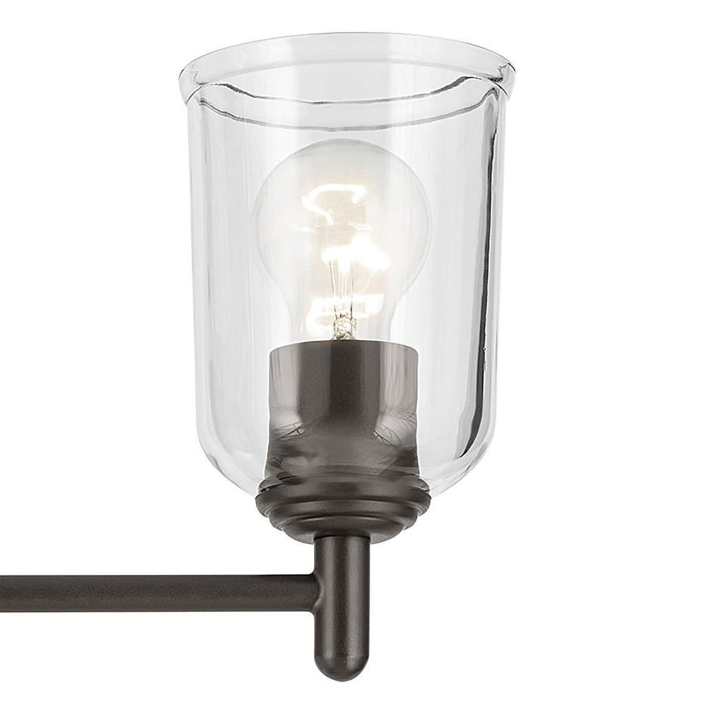 KICHLER 45575OZCLR Shailene 29.75" 4-Light Vanity Light With Clear Glass In Olde Bronze