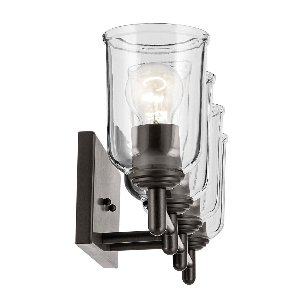 KICHLER 45575OZCLR Shailene 29.75" 4-Light Vanity Light With Clear Glass In Olde Bronze