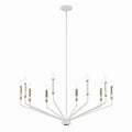 KICHLER 52348WH Armand 38.25" 10-Light Chandelier In White