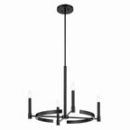 KICHLER 52426BK Tolani 20.25" 4-Light Chandelier In Black