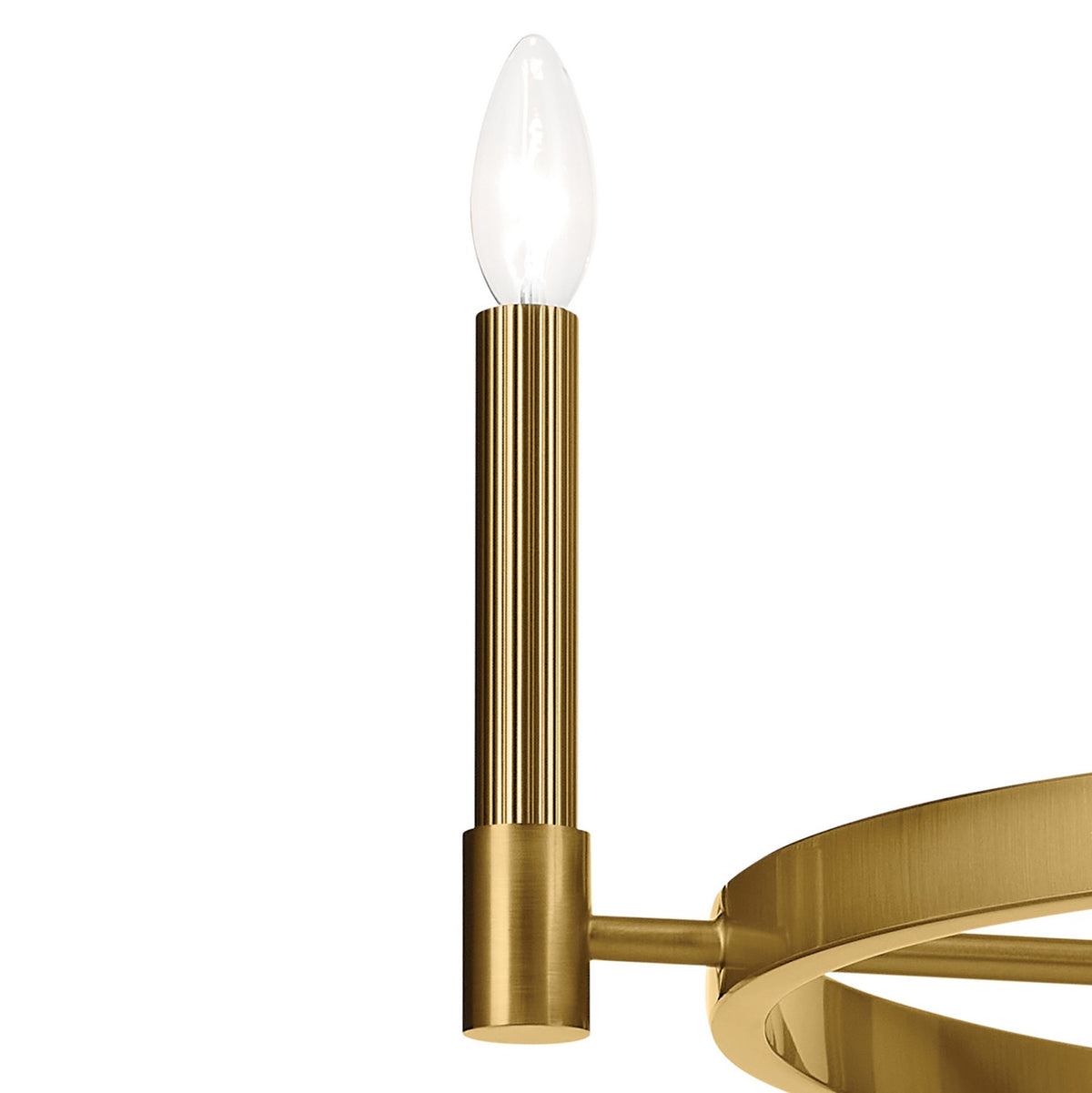 KICHLER 52426BNB Tolani 20.25" 4-Light Chandelier In Brushed Natural Brass