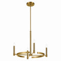 KICHLER 52426BNB Tolani 20.25" 4-Light Chandelier In Brushed Natural Brass