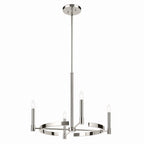 KICHLER 52426PN Tolani 20.25" 4-Light Chandelier In Polished Nickel