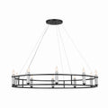 KICHLER 52491BK Rosalind Chandelier 10 Light - Black