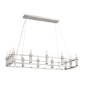 KICHLER 52492PN Rosalind Linear Chandelier 12 Light - Polished Nickel