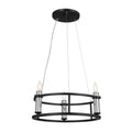 KICHLER 52493BK Rosalind Mini Chandelier 3 Light - Black