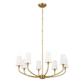 KICHLER 52509BNB Adeena Chandelier 8 Light - Brushed Natural Brass