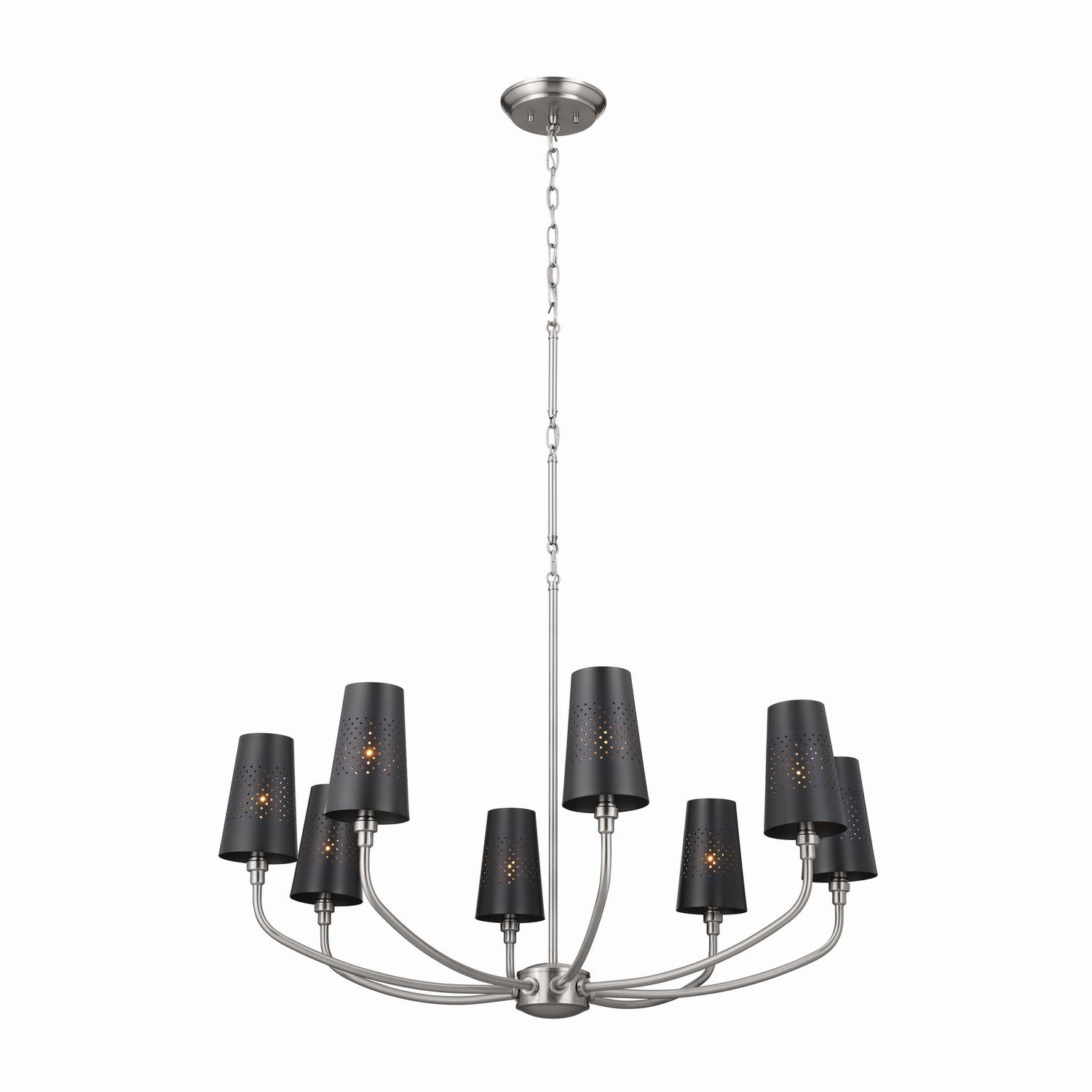 KICHLER 52509CLP Adeena Chandelier 8 Light - Classic Pewter