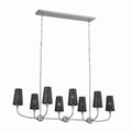 KICHLER 52510CLP Adeena Linear Chandelier 8 Light - Classic Pewter