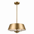 KICHLER 52542BNB Luella Pendant/Semi Flush 3 Light - Brushed Natural Brass