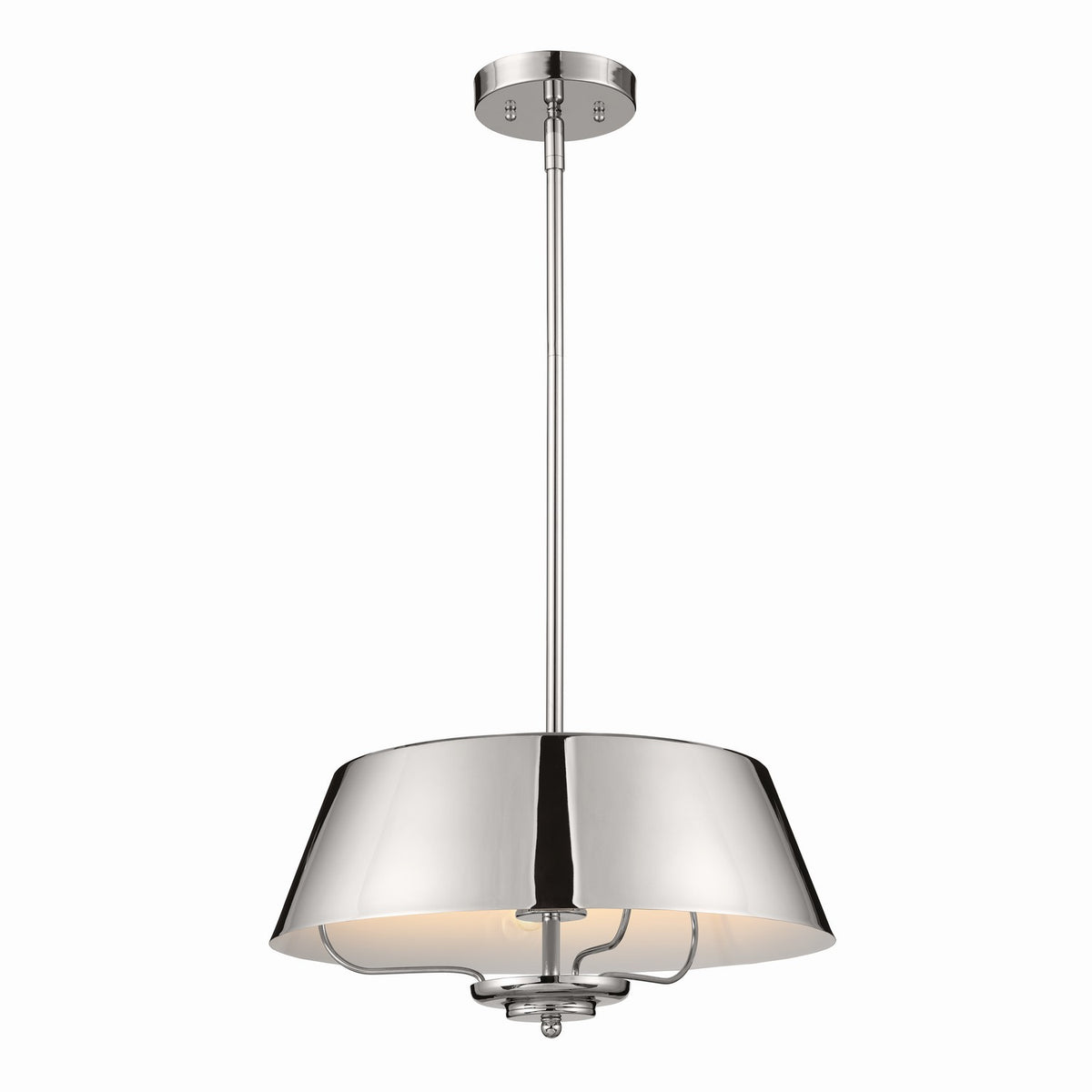KICHLER 52542PN Luella Pendant/Semi Flush 3 Light - Polished Nickel