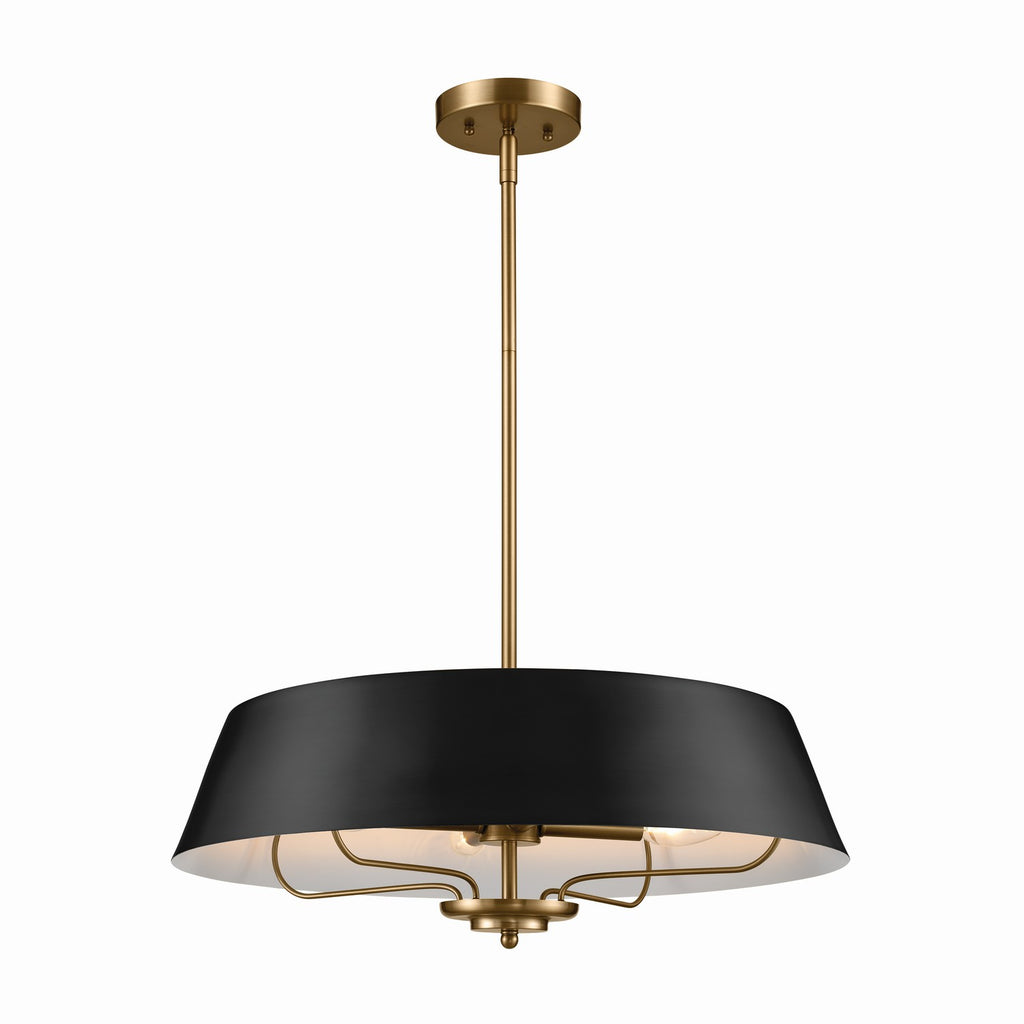 KICHLER 52543BK Luella Pendant/Semi Flush 4 Light - Black