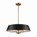 KICHLER 52543BK Luella Pendant/Semi Flush 4 Light - Black