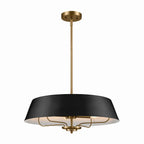KICHLER 52543BK Luella Pendant/Semi Flush 4 Light - Black