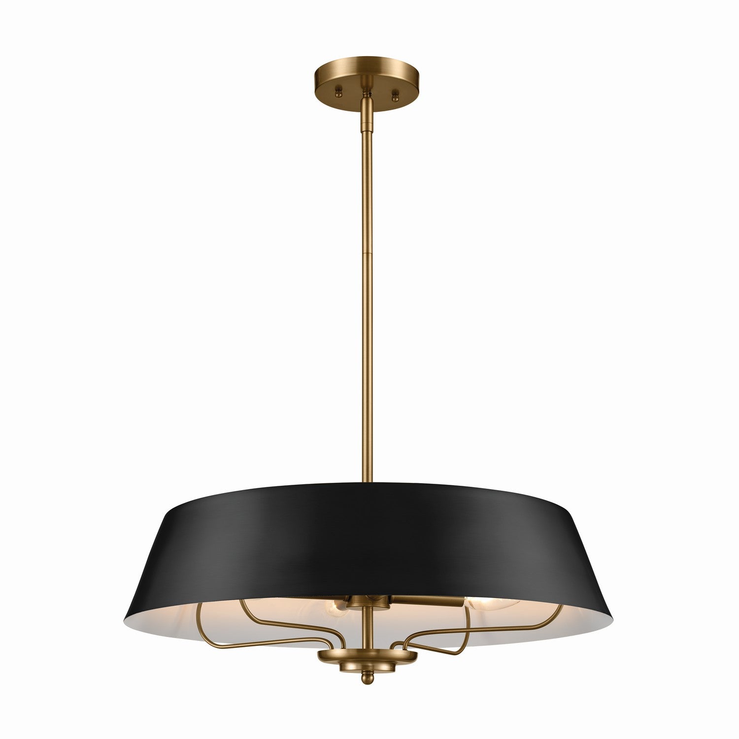 KICHLER 52543BK Luella Pendant/Semi Flush 4 Light - Black