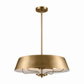 KICHLER 52543BNB Luella Pendant/Semi Flush 4 Light - Brushed Natural Brass