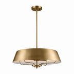 KICHLER 52543BNB Luella Pendant/Semi Flush 4 Light - Brushed Natural Brass