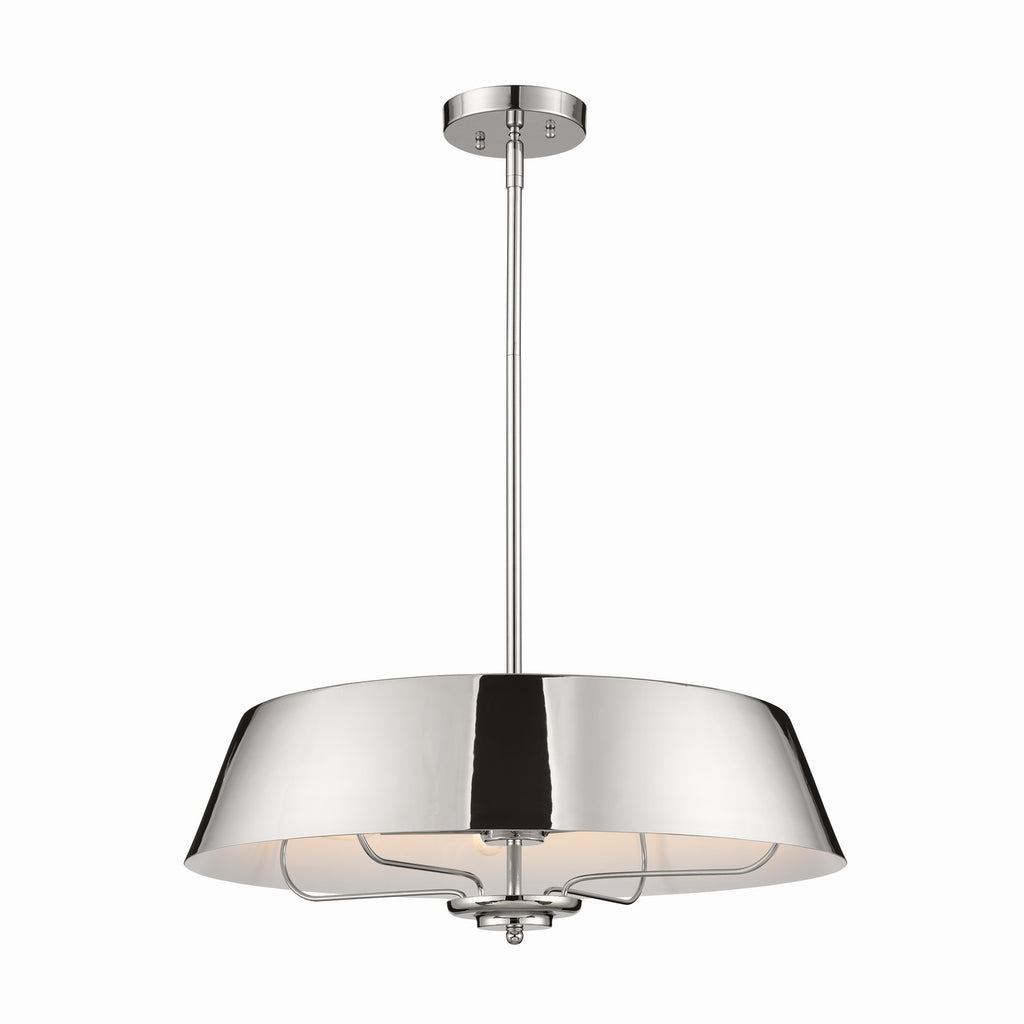 KICHLER 52543PN Luella Pendant/Semi Flush 4 Light - Polished Nickel
