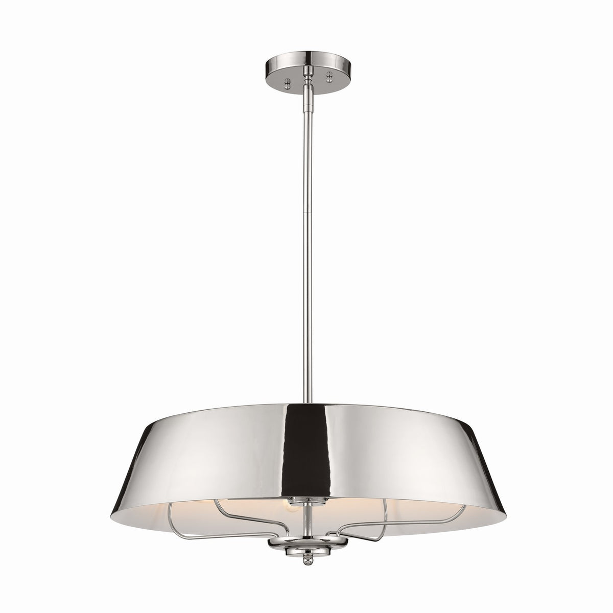 KICHLER 52543PN Luella Pendant/Semi Flush 4 Light - Polished Nickel