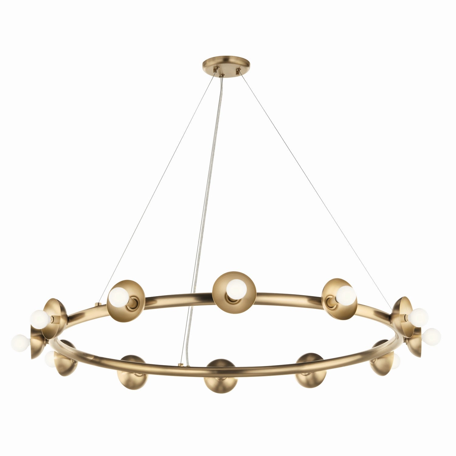 KICHLER 52643CPZ Palta 42 Inch 12 Light Chandelier In Champagne Bronze