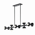 KICHLER 52645BK Palta 48 Inch 10 Light Linear Chandelier In Black